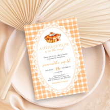 Gingham Little Süsse Pie Baby Shower
