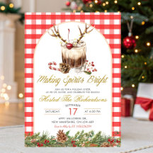 Gingham macht Weihnachts-Cocktail-Geister hell