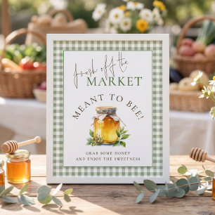Gingham-Marktplatz - Zur Hochzeit bestimmt - Schil Poster