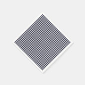 Gingham-Midnight Blue Paper Napkins Serviette (Ecke)