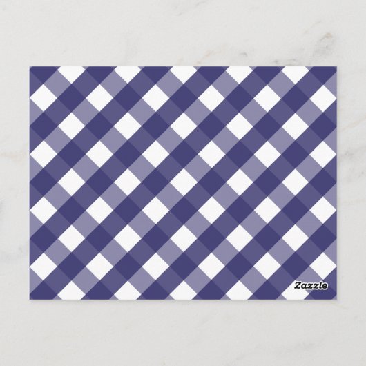 Gingham Monogram Valentine's Classroom Cards Postkarte (Rückseite)