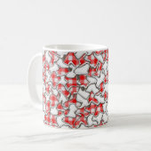 Gingham-Mosaikfliesen Kaffeetasse (Vorderseite Links)