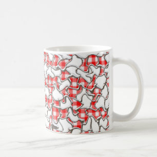 Gingham-Mosaikfliesen Kaffeetasse