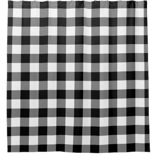 Gingham-Muster Duschvorhang (Vorderseite)