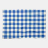 Gingham-Muster-Geschirrtuch im Kobalt-Blau Geschirrtuch (Horizontal)