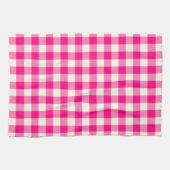 Gingham-Muster-Geschirrtuch im Pink Küchentuch (Horizontal)