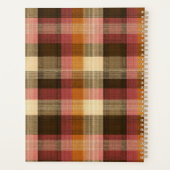 Gingham-Muster im Stil eines maßgeschneiderten Pla Planer (Rückseite)