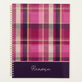 Gingham-Muster im Stil eines maßgeschneiderten Pla Planer