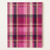 Gingham-Muster im Stil eines maßgeschneiderten Pla Planer (Rückseite)