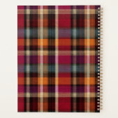 Gingham-Muster im Stil eines maßgeschneiderten Pla Planer (Rückseite)