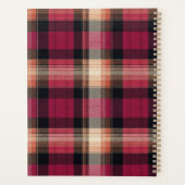 Gingham-Muster im Stil eines maßgeschneiderten Pla Planer (Rückseite)