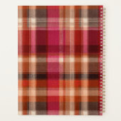Gingham-Muster im Stil eines maßgeschneiderten Pla Planer (Rückseite)