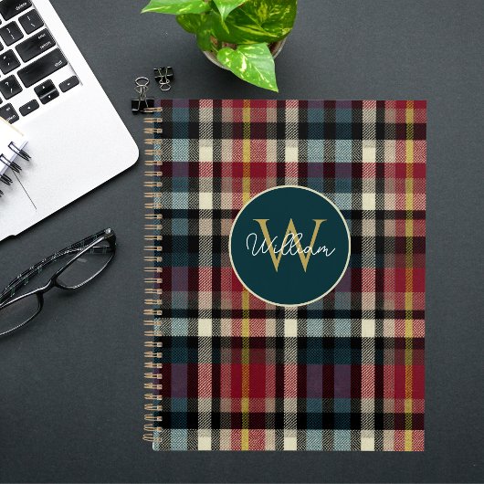 Gingham-Muster im Stil eines maßgeschneiderten Pla Planer