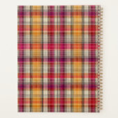 Gingham-Muster im Stil eines maßgeschneiderten Pla Planer (Rückseite)
