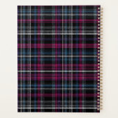 Gingham-Muster im Stil eines maßgeschneiderten Pla Planer (Rückseite)