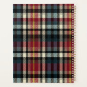 Gingham-Muster im Stil eines maßgeschneiderten Pla Planer (Rückseite)