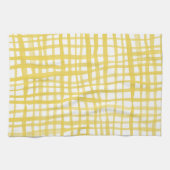 Gingham-Muster in Gelb Geschirrtuch (Horizontal)