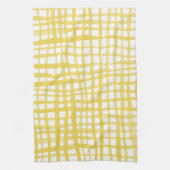 Gingham-Muster in Gelb Geschirrtuch (Vertikal)
