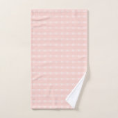 Gingham-Muster in Rosé und Pastell-Pfirsich Badhandtuch Set (Handtuch)