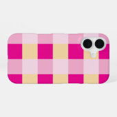 Gingham-Muster iPhone 16 Hülle (Rückseite (Horizontal))