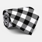 Gingham-Muster Krawatte (Gerollt)