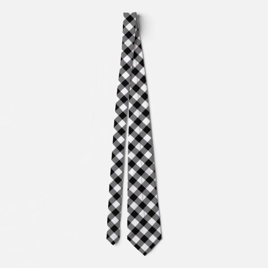 Gingham-Muster Krawatte (Rückseite)
