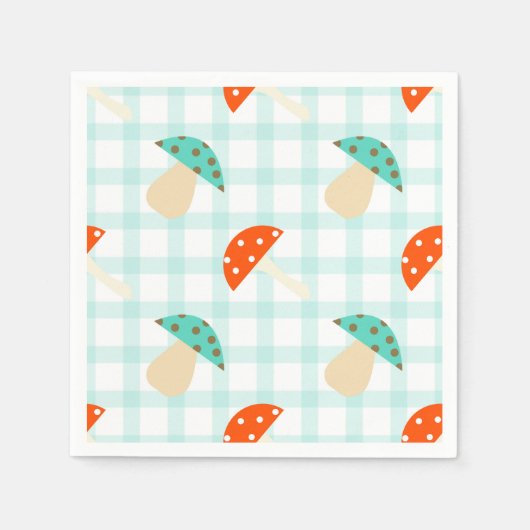 Gingham-Muster Serviette (Vorderseite)