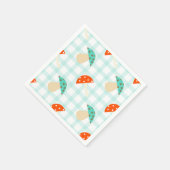 Gingham-Muster Serviette (Ecke)