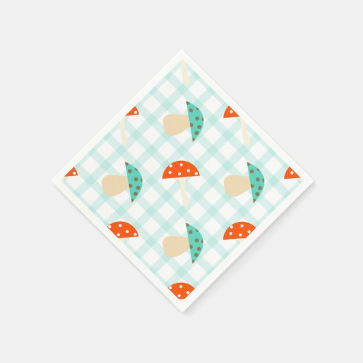 Gingham-Muster Serviette (Ecke)