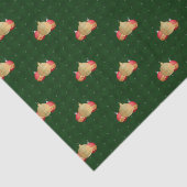 Gingham Navidad Baubles Seidenpapier (Ausschnitt)