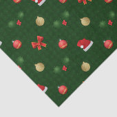Gingham Navidad Ornaments Seidenpapier (Ausschnitt)