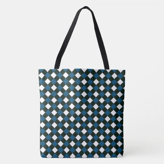 Gingham Niedlich Kariert Tasche (Vorderseite)