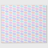 Gingham Oaster Bunny Pattern Geschenkpapier (Flach)