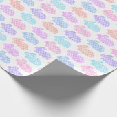 Gingham Oaster Bunny Pattern Geschenkpapier (Ecke)