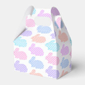 Gingham Oaster Bunny Pattern Geschenkschachtel (Rückseite)