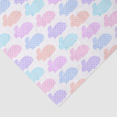 Gingham Oaster Bunny Pattern Seidenpapier (Detail)