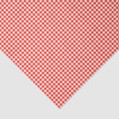 Gingham-Orange-Gewebewaschpapier Seidenpapier (Ausschnitt)
