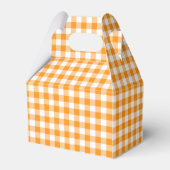 Gingham Orange Jelly Bean Geschenkschachtel (Rückseite)