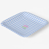 Gingham-Papier-Teller Pappteller (Gewinkelt)