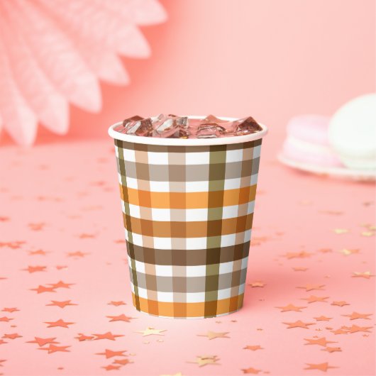 Gingham Pappbecher (Insitu)