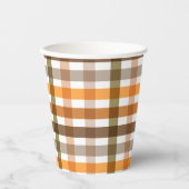 Gingham Pappbecher (Vorderseite)