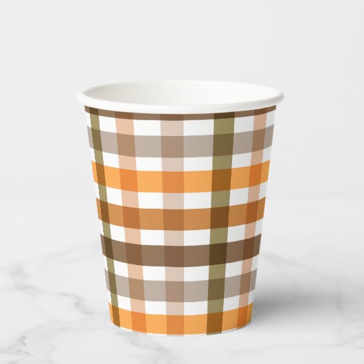 Gingham Pappbecher (Vorderseite)
