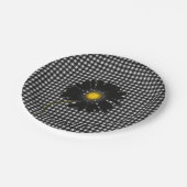 Gingham Pappteller (Schrägansicht)