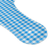 Gingham Pastel Blue-White-CUTTING BOARD PADDLE Schneidebrett (Ecke)