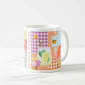 Gingham Patchwork Dreaming of Summer Kaffeetasse (VorderseiteRechts)
