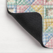 Gingham-Patchwork-Quilt-Muster Mousepad (Ecke)