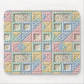 Gingham-Patchwork-Quilt-Muster Mousepad (Vorne)