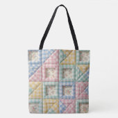 Gingham-Patchwork-Quilt-Muster Tasche (Vorderseite)
