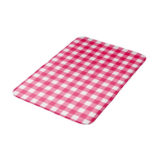 Gingham Pattern Badematte (Schrägansicht)