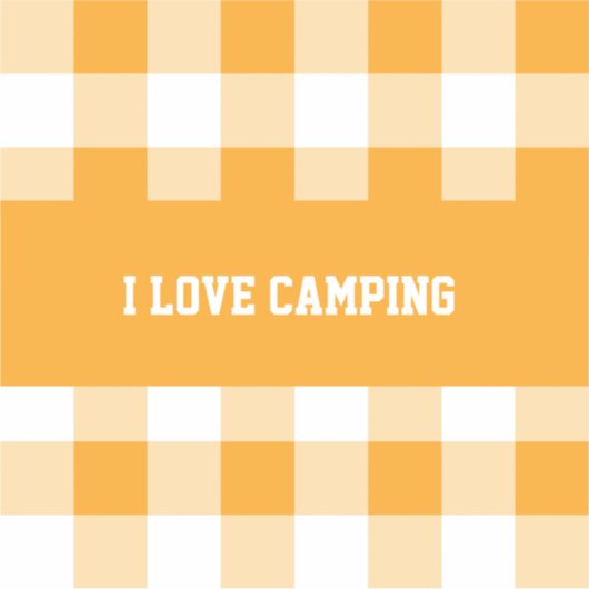 Gingham Pattern Button Aufkleber (Vorderseite)